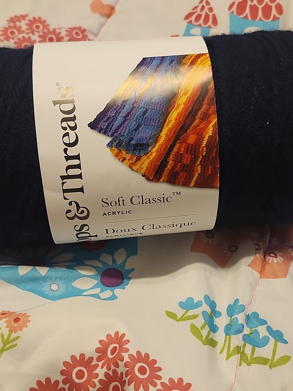 Soft Classic Acrylic Yarn - Navy Blue by